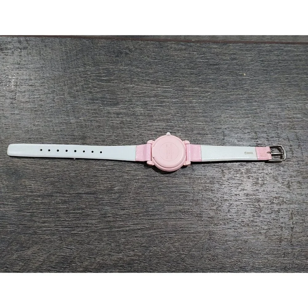 Minnie Mouse Walt Disney Quartz Ladies Girls Pink Watch Leather Band New Battery